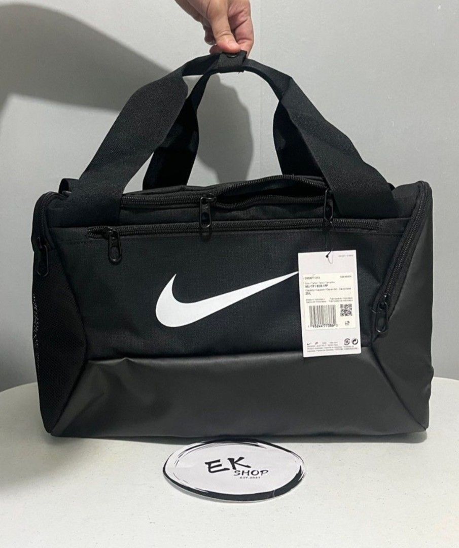 Nike Duffel Bag Extra Small 25L (Category: Sling Bags) located in Caloocan City. Submitted by euniceds (Listing ID 1467481305, Image 1). Description: Brand New Original/Legit Below SRP Nike Duffel Bag XS 25L Black SRP Php1,895.00 Php1,400.00 only Pick up or delivery North Caloocan.