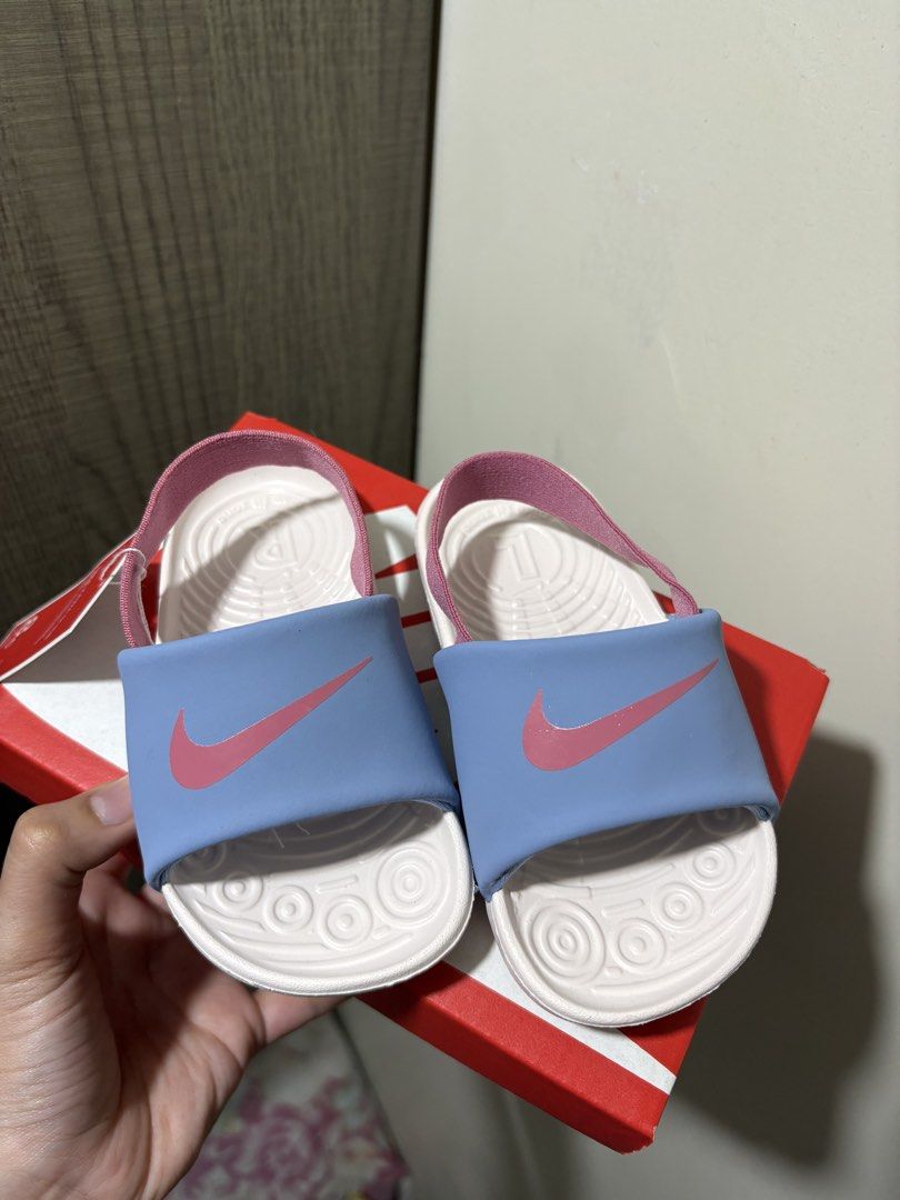 NIKE KAWA SLIDE BLUE (Category: Babies & Kids Fashion) located in Mandaluyong City. Submitted by alphafinds (Listing ID 1467386855, Image 1). Description: NIKE KAWA SLIDE BLUE Size: 7C/8C/9C ✅ Original & Brandnew Location: Mandaluyong.
