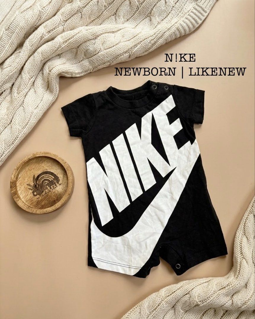 Nike kids logo romper (Category: Babies & Kids Fashion) located in San Pablo. Submitted by majhoii (Listing ID 1467533276, Image 1). Description: Likenew Newborn 449+ SF.