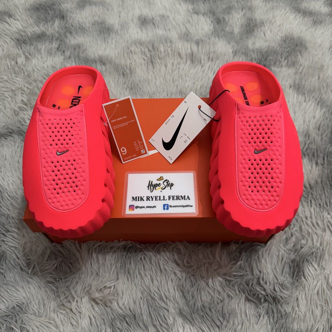 Nike Mind 001 'Solar Red' (Category: Sneakers) located in Cavite. Submitted by hype_step.ph (Listing ID 1467374030, Image 2). Description: Mind 001 ‘Solar Red’ Size 9M / 10W Brand New ₱6,495 only 📍 CAVITE 📦 LBC / Lalamove.