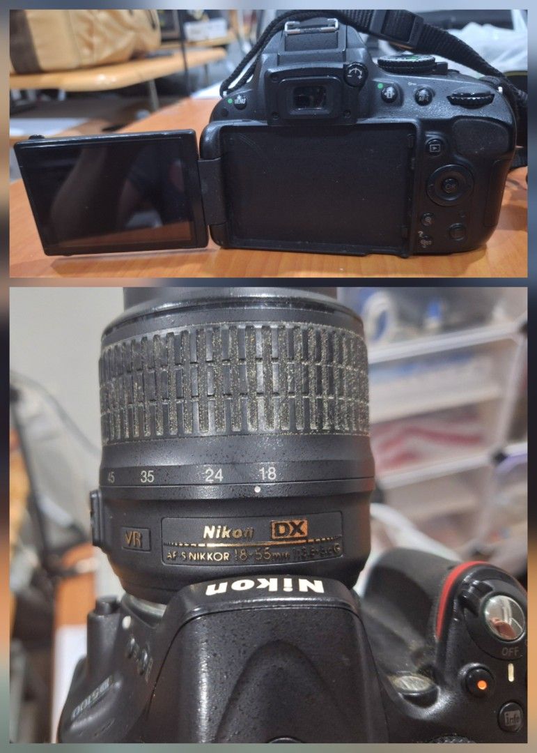 NIKON D5100 SET (Category: Cameras) located in Manila. Submitted by allant1976 (Listing ID 1467515226, Image 2). Description: Selling my Nikon D5100 DSLR camera body with articulating screen. Includes lenses, speedlight, uv lens, and batteries with charger. Includes 3 lenses: AF-S Nikkor 18-55mm f/3.5-5.6G VR, AF-S Nikkor 55-300mm f/4.5-5.6G ED VR, and Tokina AT-X Pro SD 11-16mm f/2.8 (IF) DX II. Also includes a Kenko 77mm UV filter, lens caps, a