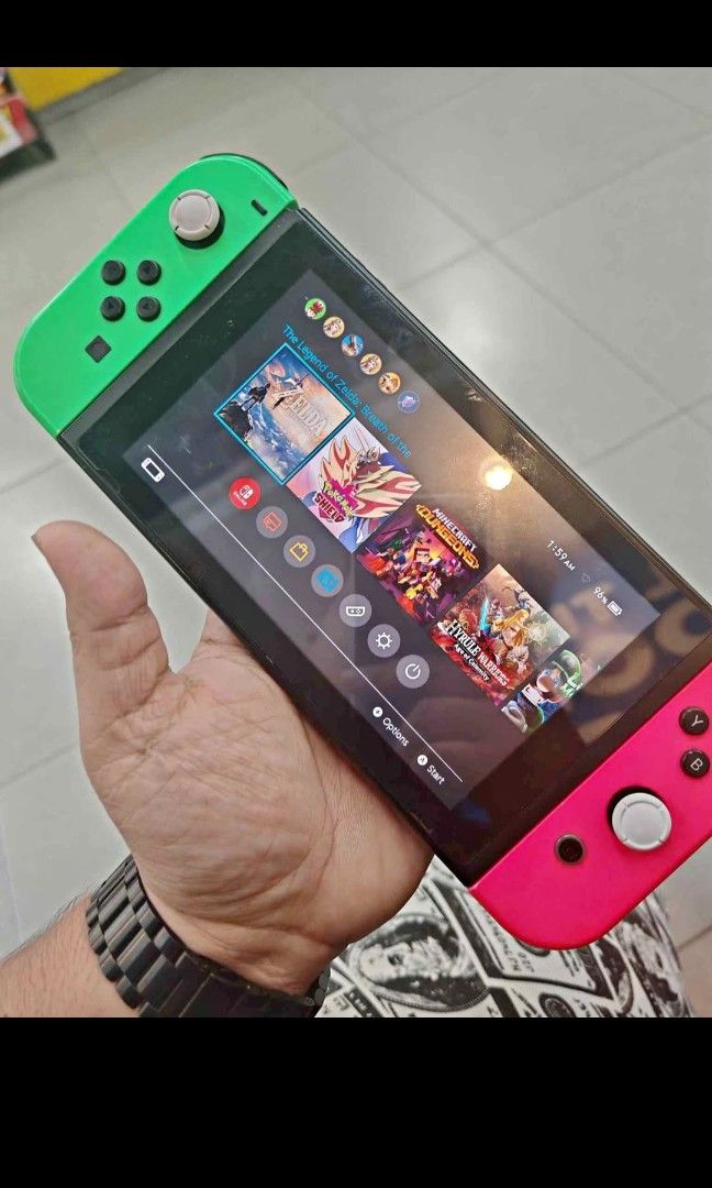 Nintendo switch v1 unpatched (Category: Nintendo) located in Manila. Submitted by 1upgspot (Listing ID 1467403095, Image 1). Description: 128GB jailbreak unit charger controler meet ups comonwealth.