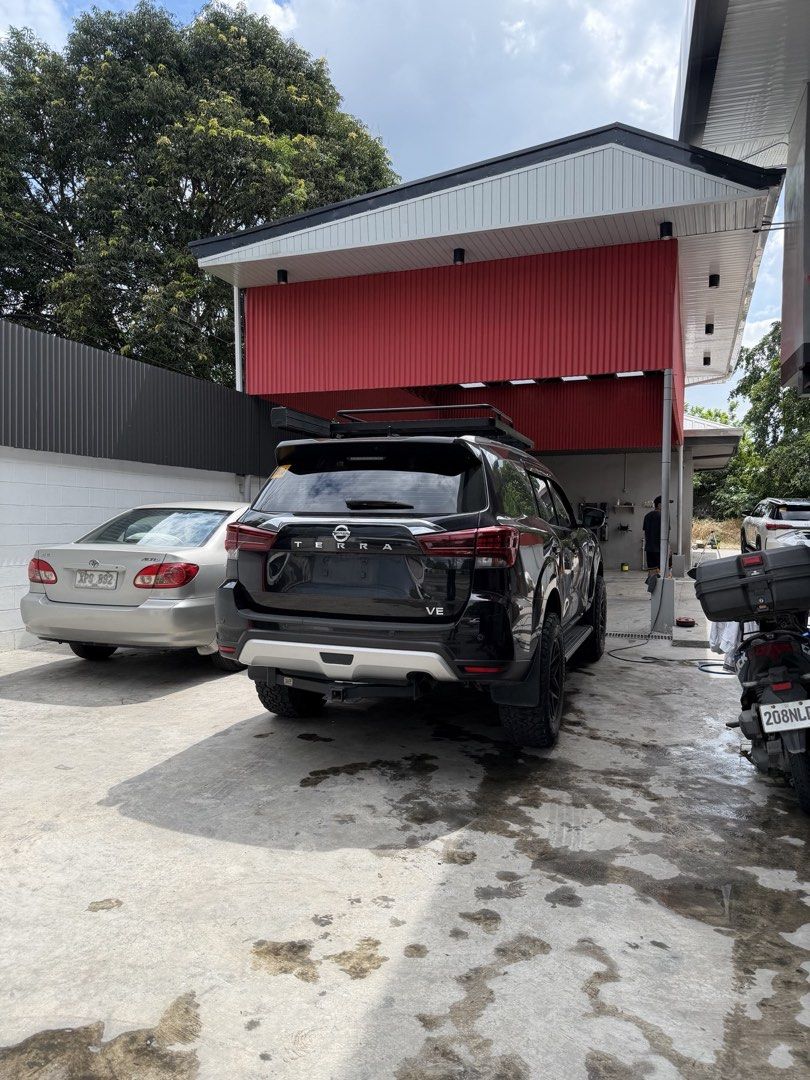 Nissan Terra VE Auto (Category: Used Cars) located in Makati City. Submitted by epicshark_3a95fa (Listing ID 1467395482, Image 2). Description: Upgraded mags, tires, upper arm control, and shock, ceramic coated, with roof rack and awning. Tires: BF Goodrich Shock: Oldman Emu Nitro Charger Upper Arm Control: Profender Ceramic Coating: Remaining 7years warranty at Primo Shine with lifetime warranty of ceramic tint Awning: Aluminin ARB Black Series 