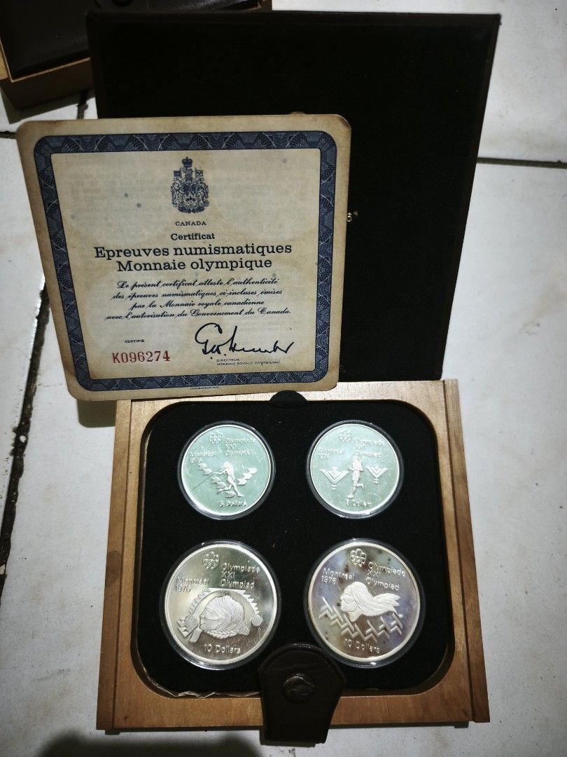Olympic silver coin sets (Category: Currency) located in Magalang. Submitted by numis_nova.888 (Listing ID 1467370885, Image 3). Description: 18k per set 3 sets available.