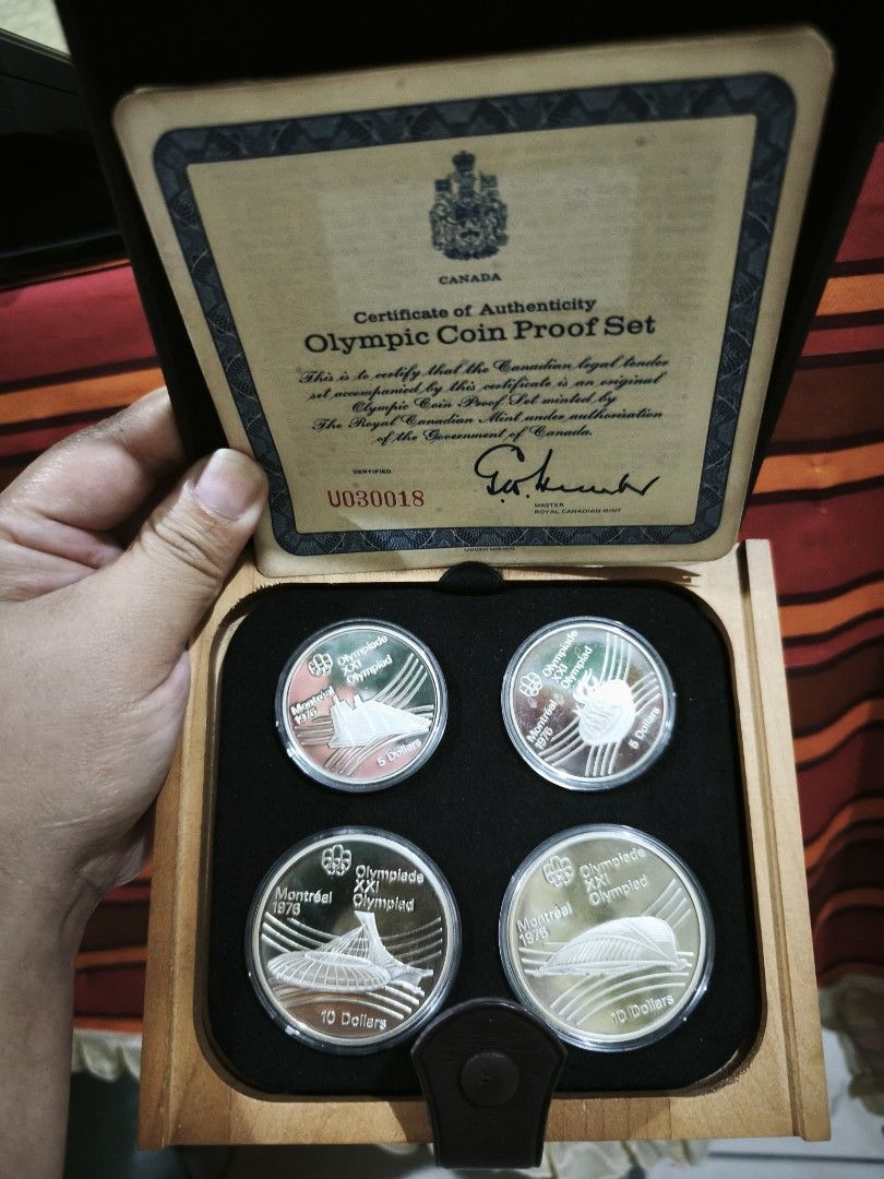 Olympic silver coin sets (Category: Currency) located in Magalang. Submitted by numis_nova.888 (Listing ID 1467370885, Image 1). Description: 18k per set 3 sets available.