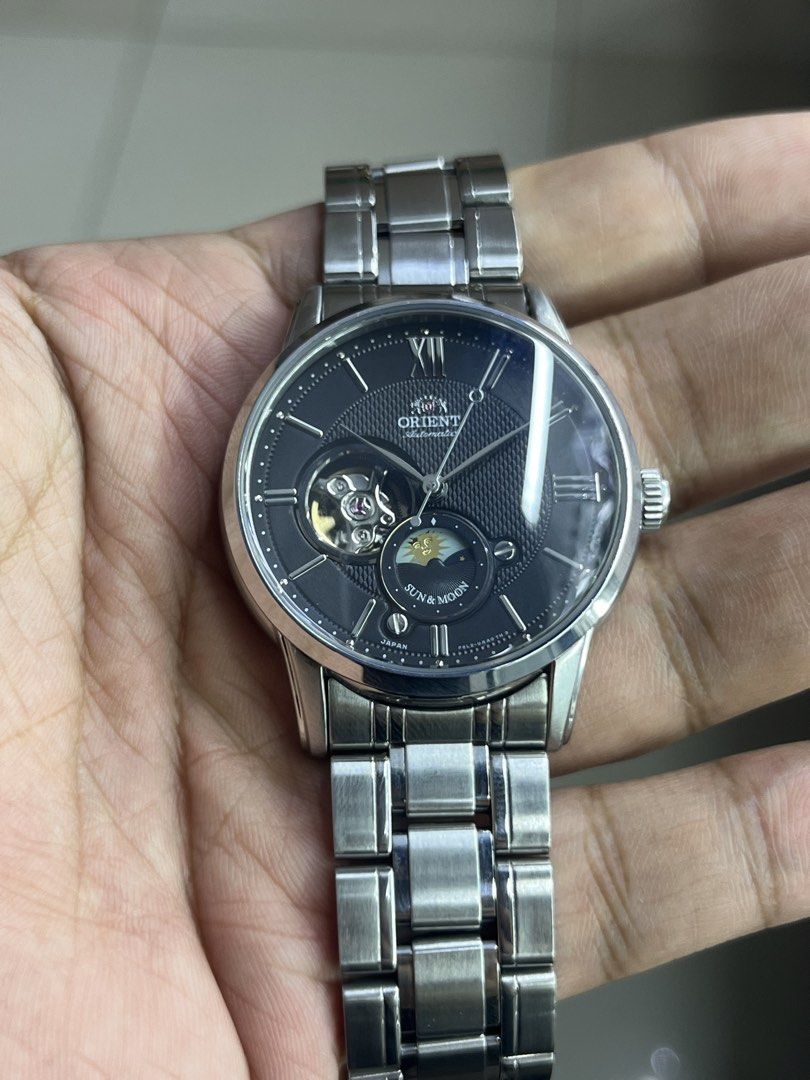 Orient RN-AS0001B (Category: Men's Watches) located in San Juan City. Submitted by cal.28horologe (Listing ID 1467396391, Image 2). Description: Orient RN-AS0001B Quick details: Movement type : Automatic 42mm case diameter Excellent running condition Everything is working including: Time adjustment Moonphase working Price : ₱15,200php Inclusions: Original box. Location San Juan Greenhills..