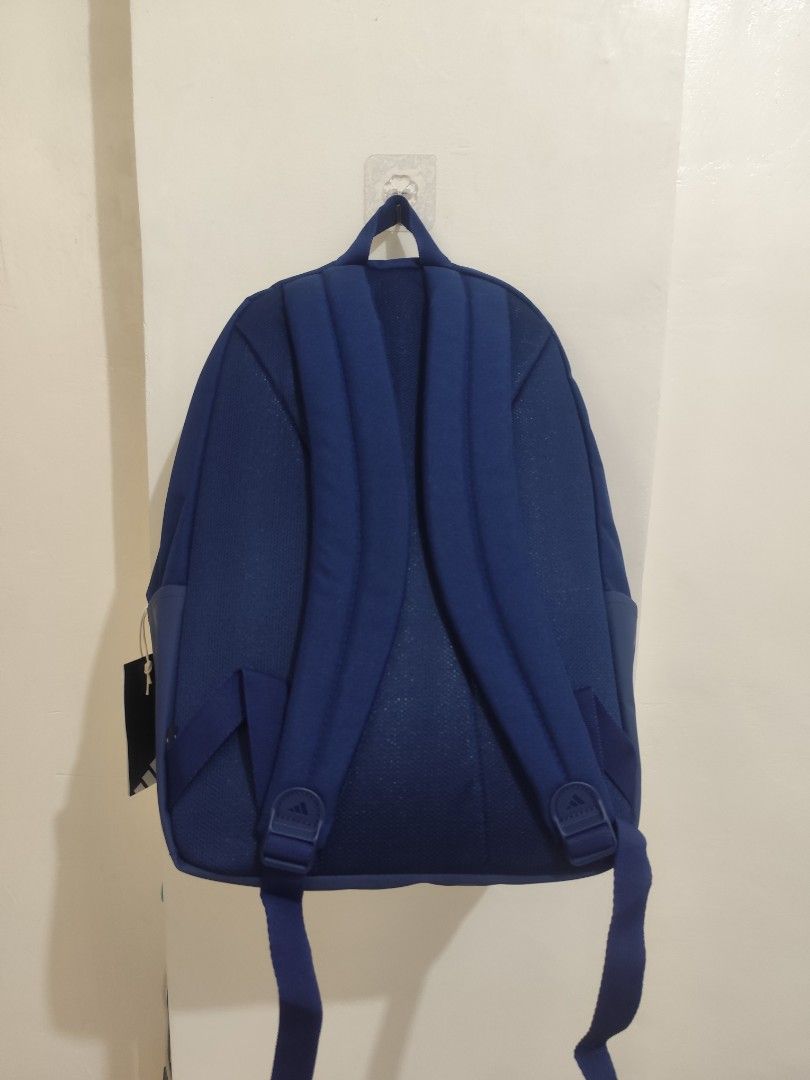 ORIG Adidas Dark Blue Backpack (Category: Backpacks) located in Manila. Submitted by deguzmanni82562 (Listing ID 1467526243, Image 2). Description: ORIGINAL ADIDAS BACKPACK BRANDNEW WITH TAGS MEET UP / PICK UP : LEVERIZA PASAY.