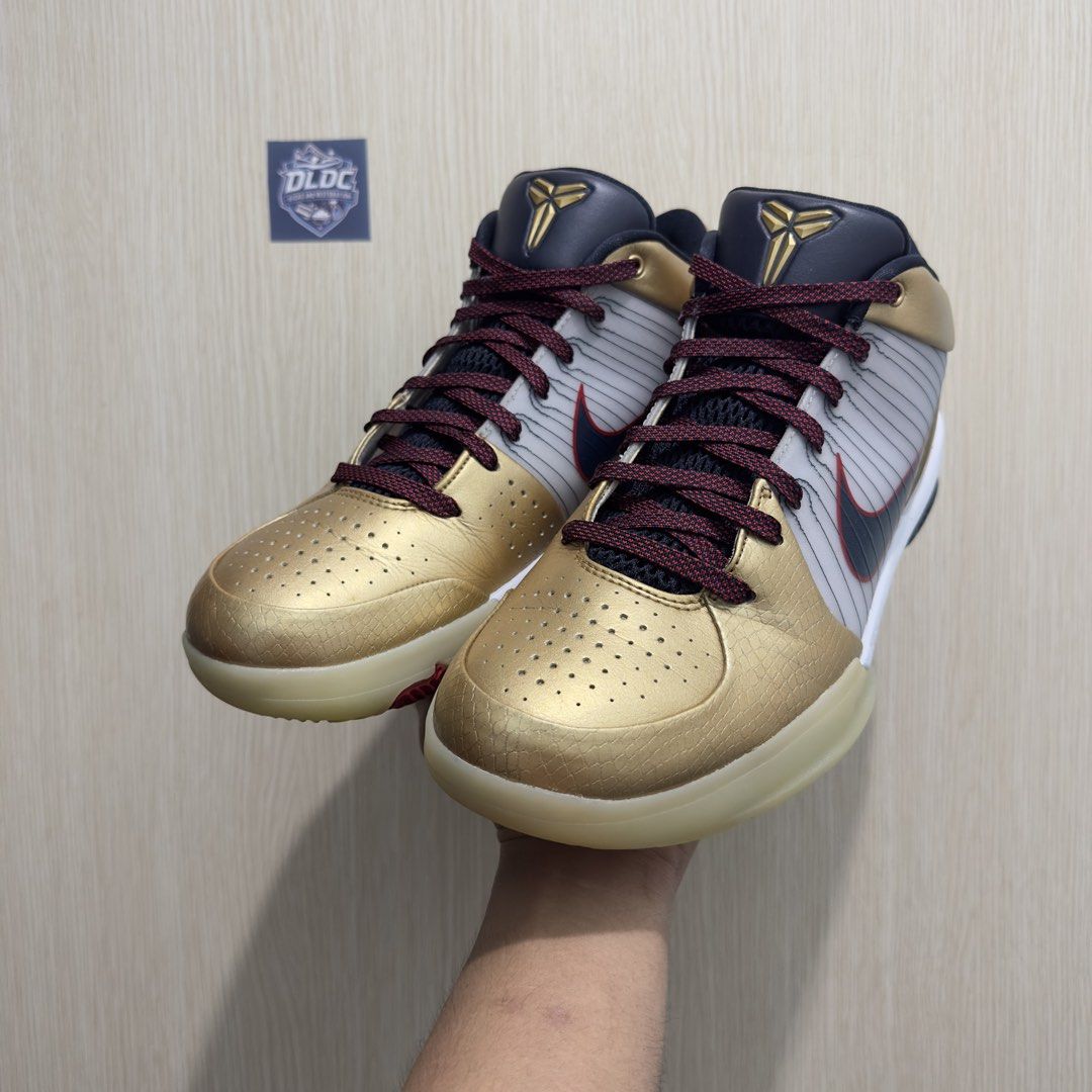 ORIGINAL NIKE KOBE 4 PROTRO SIZE 10 (Category: Sneakers) located in Bacoor. Submitted by dldc.kicks.and.restoration (Listing ID 1467426223, Image 1). Description: FOR SALE / FOR TRADE (Any Size 11 Kobe Shoes) NK KOBE 4 PROTRO GOLD MEDAL • SIZE 10 • USED / REP BOX • 6995 Php only 📍Molino 3, Bacoor Cavite / Pasay (by schedule) IG / FB - DLDC KICKS AND RESTORATION.