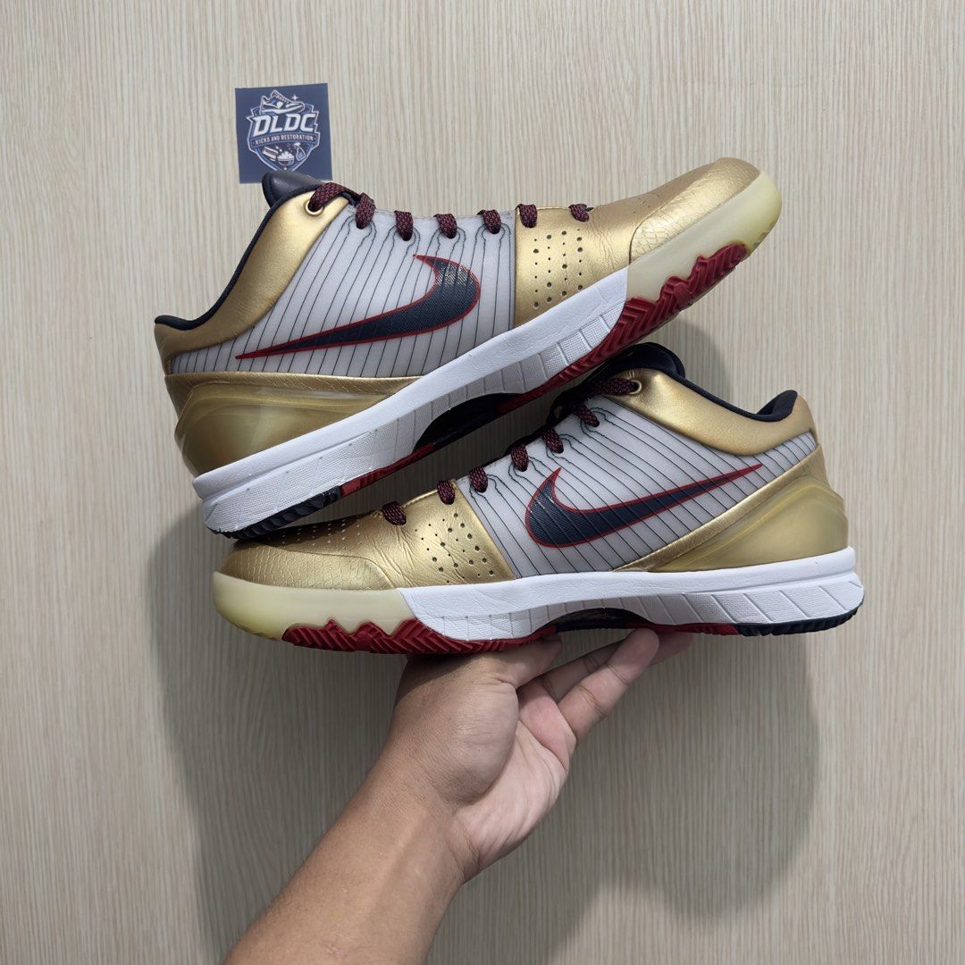 ORIGINAL NIKE KOBE 4 PROTRO SIZE 10 (Category: Sneakers) located in Bacoor. Submitted by dldc.kicks.and.restoration (Listing ID 1467426223, Image 2). Description: FOR SALE / FOR TRADE (Any Size 11 Kobe Shoes) NK KOBE 4 PROTRO GOLD MEDAL • SIZE 10 • USED / REP BOX • 6995 Php only 📍Molino 3, Bacoor Cavite / Pasay (by schedule) IG / FB - DLDC KICKS AND RESTORATION.
