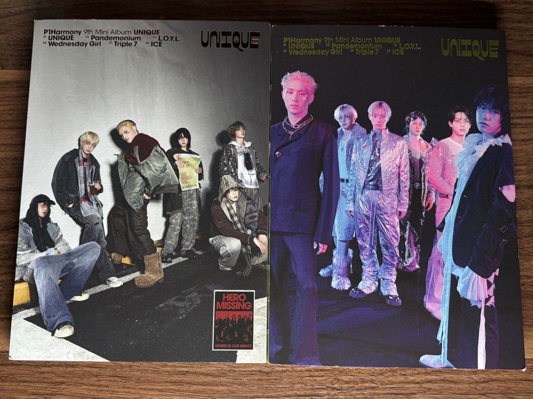 P1Harmony UNIQUE Photobooks (Category: K-Wave Merchandise) located in Cebu City. Submitted by woahnelly (Listing ID 1467522481, Image 1). Description: 𑣲⋆Details Photobook A Ver. (red)- ₱250 Inclusions: - Soul poster (Back side group poster) - Jiung ID card - CD - Stickers Missing inclusions: PCs Photobook C Ver. (green)- ₱200 Inclusions: - Jongseob ID card - Stickers - CD Missing inclusions: - PCs - Member Poster BOTH PHOTOBOOKS- 400 MOP: Gcash 