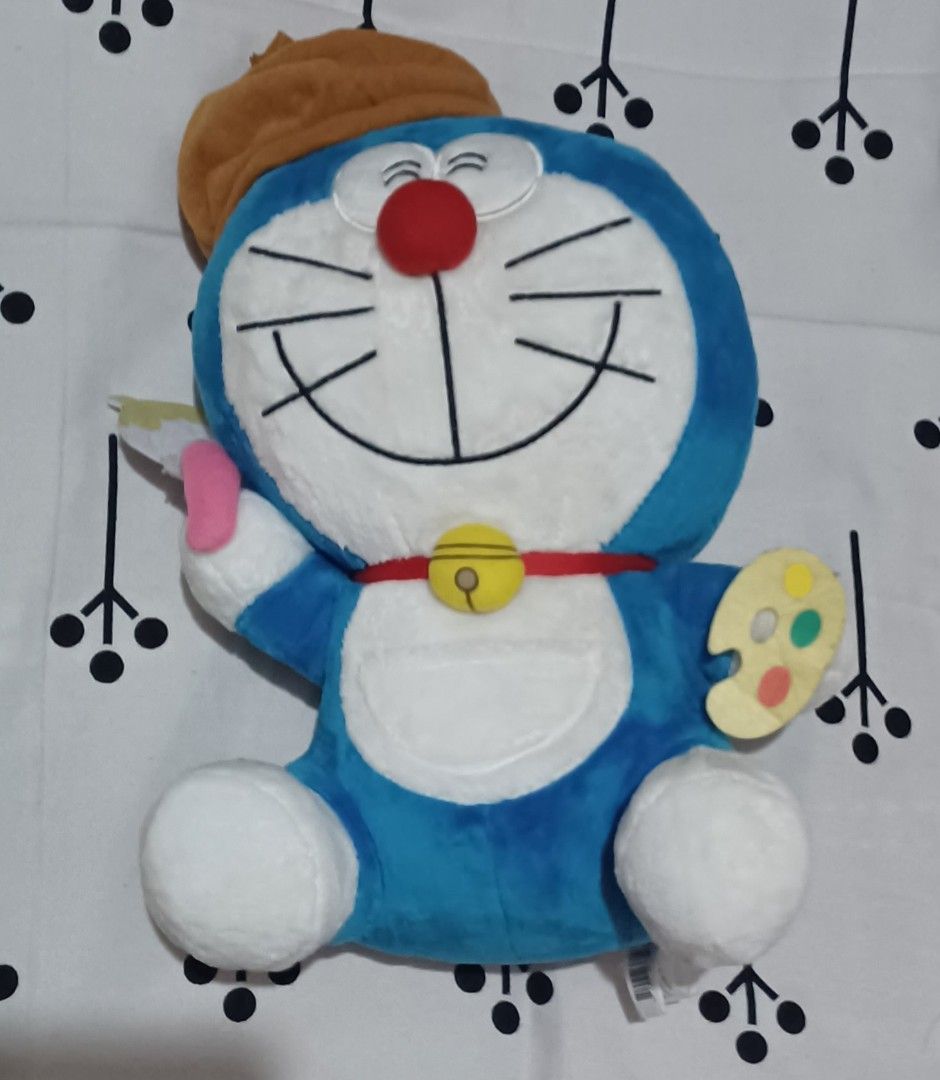 Painter Doraemon Plush (Category: Plushies & Soft Toys) located in Andop. Submitted by poison2763 (Listing ID 1467517180, Image 1). Description: Method of Delivery: J&T Express (Buyer should shoulder the delivery fee).