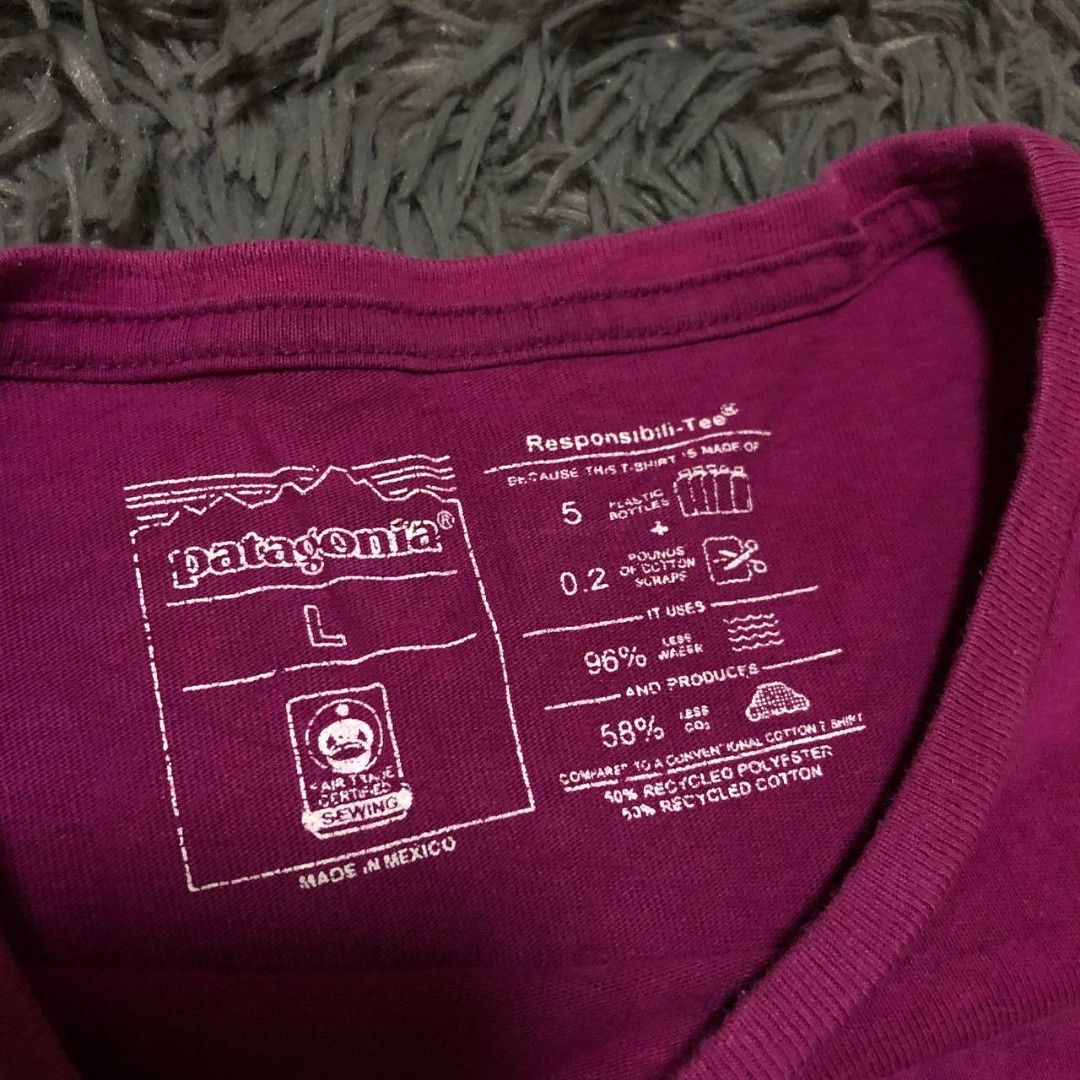 Patagonia Shirt (Category: Tshirts & Polo Shirts ) located in Camiling. Submitted by thriftscape2024 (Listing ID 1467554275, Image 2). Description: Excellent Condition Color rate: 9/10 Issue: hairline Dimes: W22xL26.