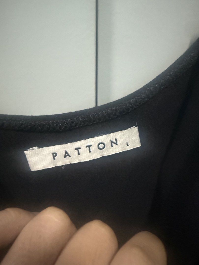 Patton Black Scoop Neck Bodysuit Size L (Category: Sleeveless) located in Caloocan City. Submitted by calmphoenix.d298a7 (Listing ID 1467560073, Image 2). Description: - Brand: Patton - Size: L - Color: Black - Style: Scoop neck, sleeveless - Closure: Snap button at the bottom - Fabric: Stretchy and comfortable - Condition: Great basic piece for layering or solo wear RFS: Downsizing to a Small 🥹💗.