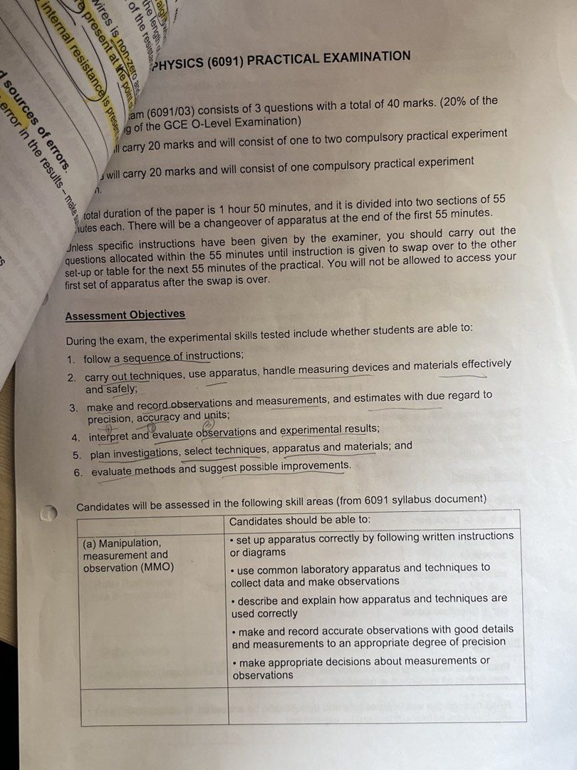 Physics Practical Workbook + Annotated School Notes + Personal Notes (Category: Textbooks) located in Singapore. Submitted by luvcvbs79618 (Listing ID 1467372100, Image 8). Description: Since olevel physics practical 2026 is over, I’m selling all the practical notes I used :) This package contains -physics practical workbook (like new! Used pencil to annotate some of the pages-can be erased if you wanna try some practices) -school notes and some 