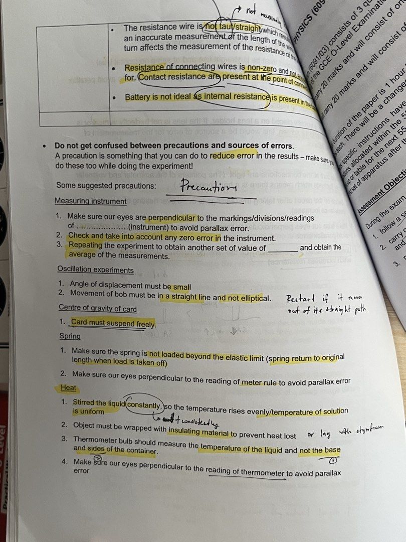 Physics Practical Workbook + Annotated School Notes + Personal Notes (Category: Textbooks) located in Singapore. Submitted by luvcvbs79618 (Listing ID 1467372100, Image 9). Description: Since olevel physics practical 2026 is over, I’m selling all the practical notes I used :) This package contains -physics practical workbook (like new! Used pencil to annotate some of the pages-can be erased if you wanna try some practices) -school notes and some 