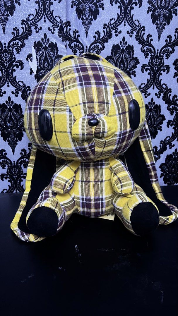 PLAID YELLOW GLOOMY BUNNY PLUSH (Category: Plushies & Soft Toys) located in Bulacan. Submitted by darkside_apparel (Listing ID 1467467953, Image 1). Description: Mine now pay later No cancellation No Return N Refund Reminder: We are not liable on any lost or damage of parcel..