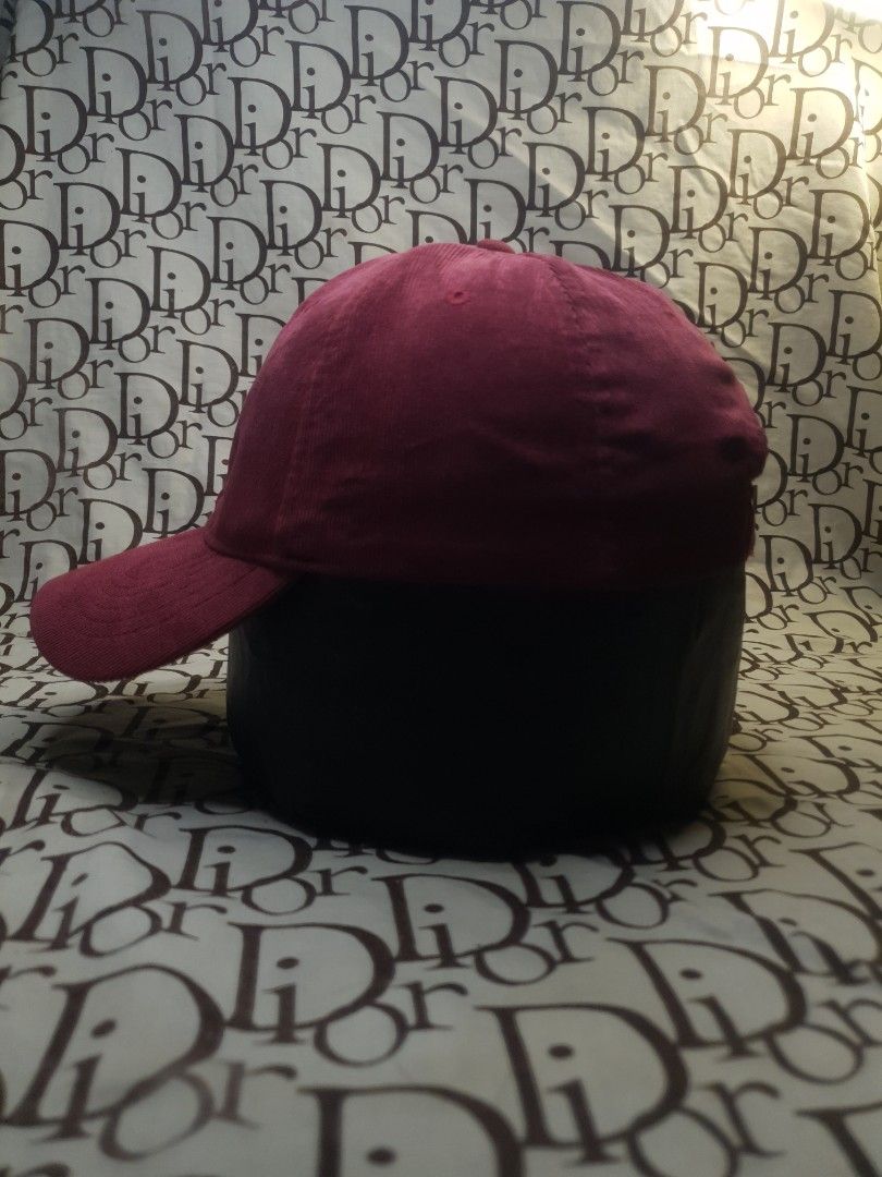 Plain red Curdoroy dad hat (Category: Caps & Hats) located in San Fernando. Submitted by retro.district. (Listing ID 1467519176, Image 2). Description: - Plain Red Curdoroy dadhat - Size: Adjustable belts strap - Condition: Excellent - no issue - Color Rate: 9.5/10.