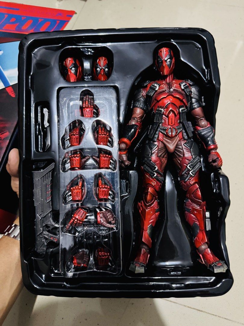 Play Arts Kai Deadpool (Category: Figurines & Statues) located in Paranaque City. Submitted by icko007 (Listing ID 1467562098, Image 2). Description: Play Arts Kai Deadpool Authentic No issue complete Price 3500 No rush Shipping / 1st To Pay Basis Location Paranaque Payment Gcash/Bpi Shipping Lalamove/Lbc (Lbc Via Sched) Buyers Risk / Fee ‼️Seller is not responsible for: lost, stolen, or damaged packages..