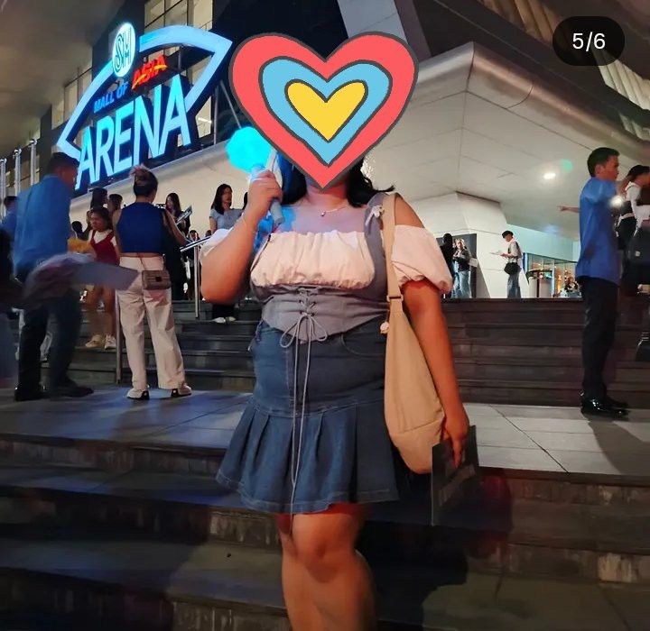 Plus Size Blue Corset Blouse (Category: Blouses) located in Manila. Submitted by elililyxx (Listing ID 1467560322, Image 2). Description: Worn once for a kpop concert 2xl on size Negotiable if madami bibilhin na items original price is 765.