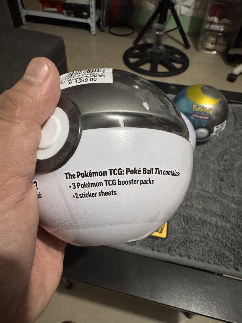 Pokeball tins b26 (Category: Card Boxes & Cases) located in Bay. Submitted by ra_sneaks_ph (Listing ID 1467542420, Image 2). Description: For sale Pokeball tins b26 Sealed mint 2100 each Old set inside Destined rivals Mega evolution Twilight masquerade Makati ot laguna.