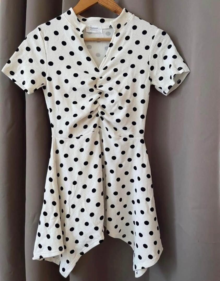 Polka Dot Dress (Category: Dresses) located in Cebu City. Submitted by lequiaabanid (Listing ID 1467504963, Image 1). Description: ‼️ Good as New Dresses & Tops 🌸 Stylish and comfy pieces perfect for casual dates, errands, or everyday wear. ✔️ Good as new quality ✔️ Well taken care of ✔️ No issues or stains Size : small RFS: Too small for me.