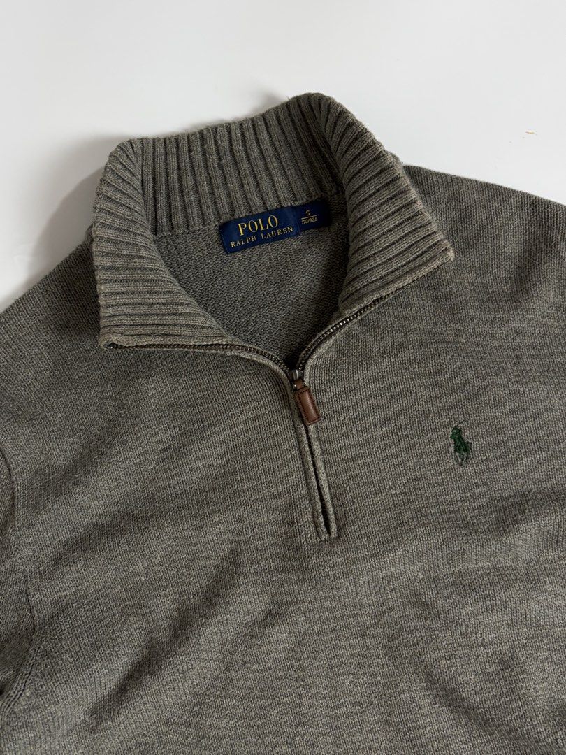 Polo Ralph Lauren Qzip knitt (Category: Coats, Jackets and Outerwear) located in Manila. Submitted by vinthreads (Listing ID 1467410454, Image 3). Description: OG’ Polo Rąlph Lren Quarter-Zip Knit 🎠 Size: S on tag Width: 21/ Length: 26 As new condition Color rate: 10/10 ______________________________________ 📍Note: Color may vary due to lighting..