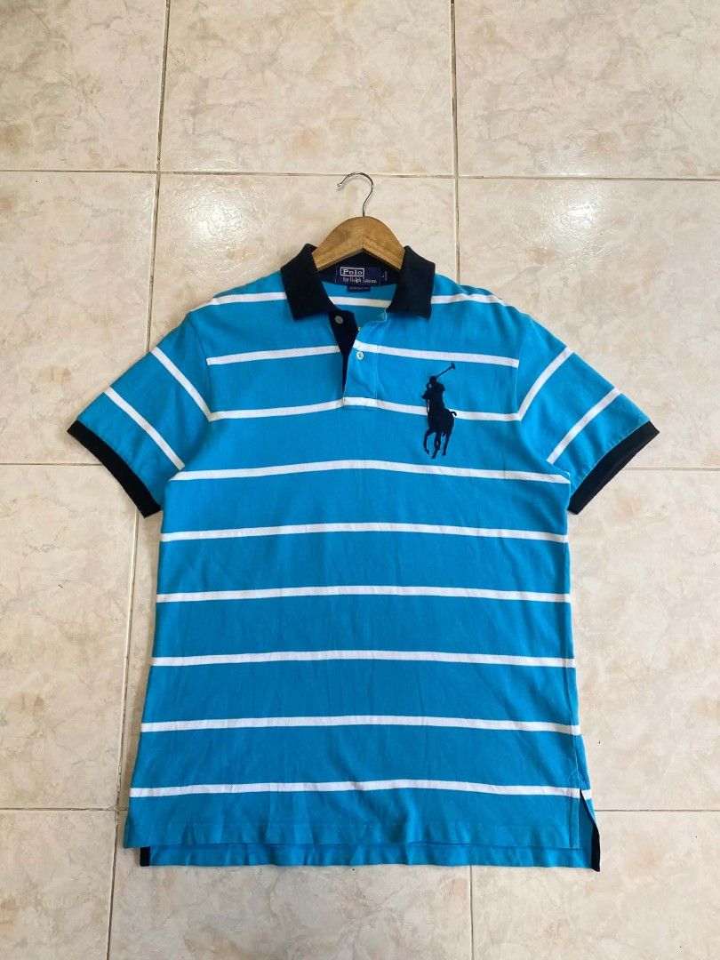 Polo Ralph Lauren Striped (Category: Tshirts & Polo Shirts ) located in Naga. Submitted by jadeyy-thriftcuration724 (Listing ID 1467464966, Image 1). Description: Polo Ralph Lauren Striped Custom fit (Mens) •Pristine Condition •Flat Dimension: 20x28-29 •Issue: Collar Line •Color rate: 9.5/10 •Size: L on tag 🏷️ Price + Shipping fee 📍Cebu 🇵🇭 📥 Message me directly if you're interested 🤝 Limit your expectations, the items are thrifted/UKAY (unl