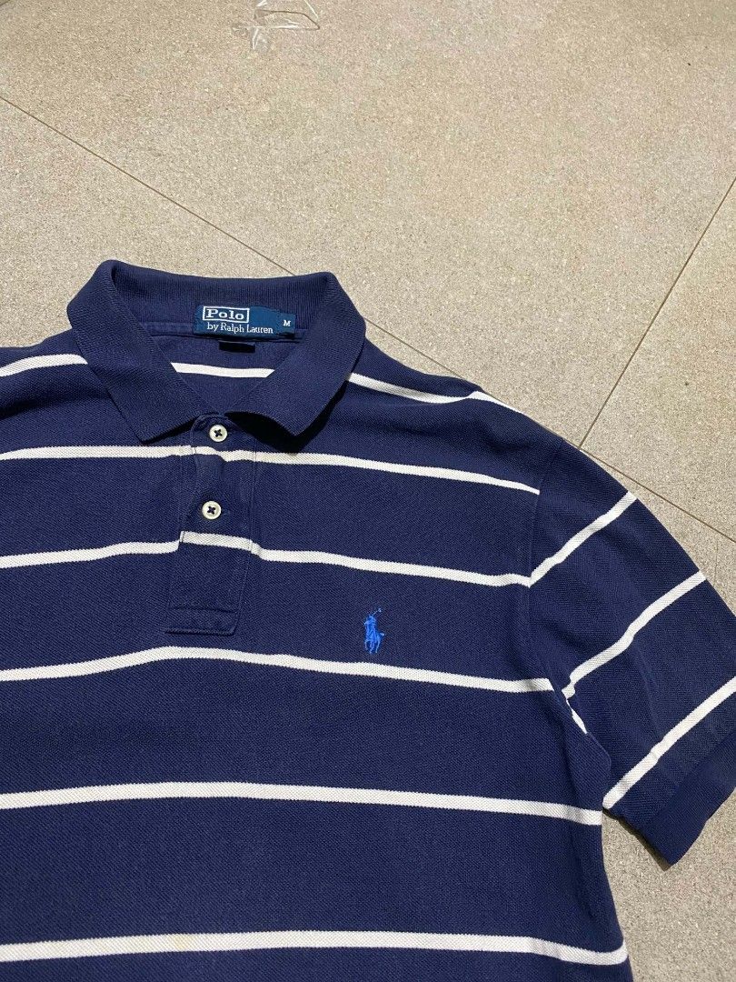 Polo RL Stripes Blue Pony (Category: Formal Shirts) located in Cebu City. Submitted by 88thrifts (Listing ID 1467570069, Image 2). Description: 20x27 medium very good condition unnoticeable issues on last 2 pics.