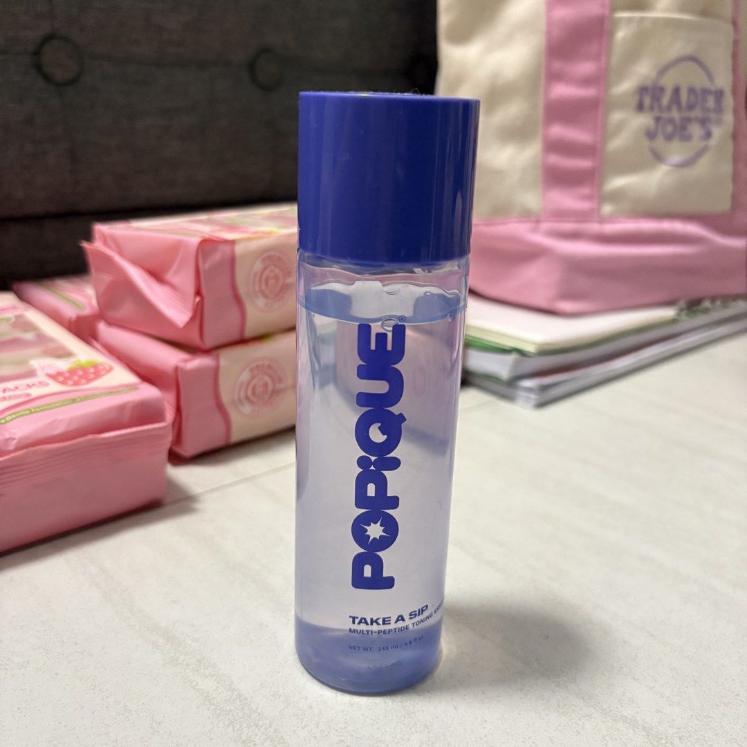 Popique Beauty Take A Sip Multi-Peptide Toning Essence (Category: Face Care) located in Navotas City. Submitted by kathyp10 (Listing ID 1467448721, Image 1). Description: - Brand: Popique Beauty - Product: Take A Sip Multi-Peptide Toning Essence -Price negotiable for sure buyers MOP: Gcash, GoTyme MOD: Lalamove, J&T.