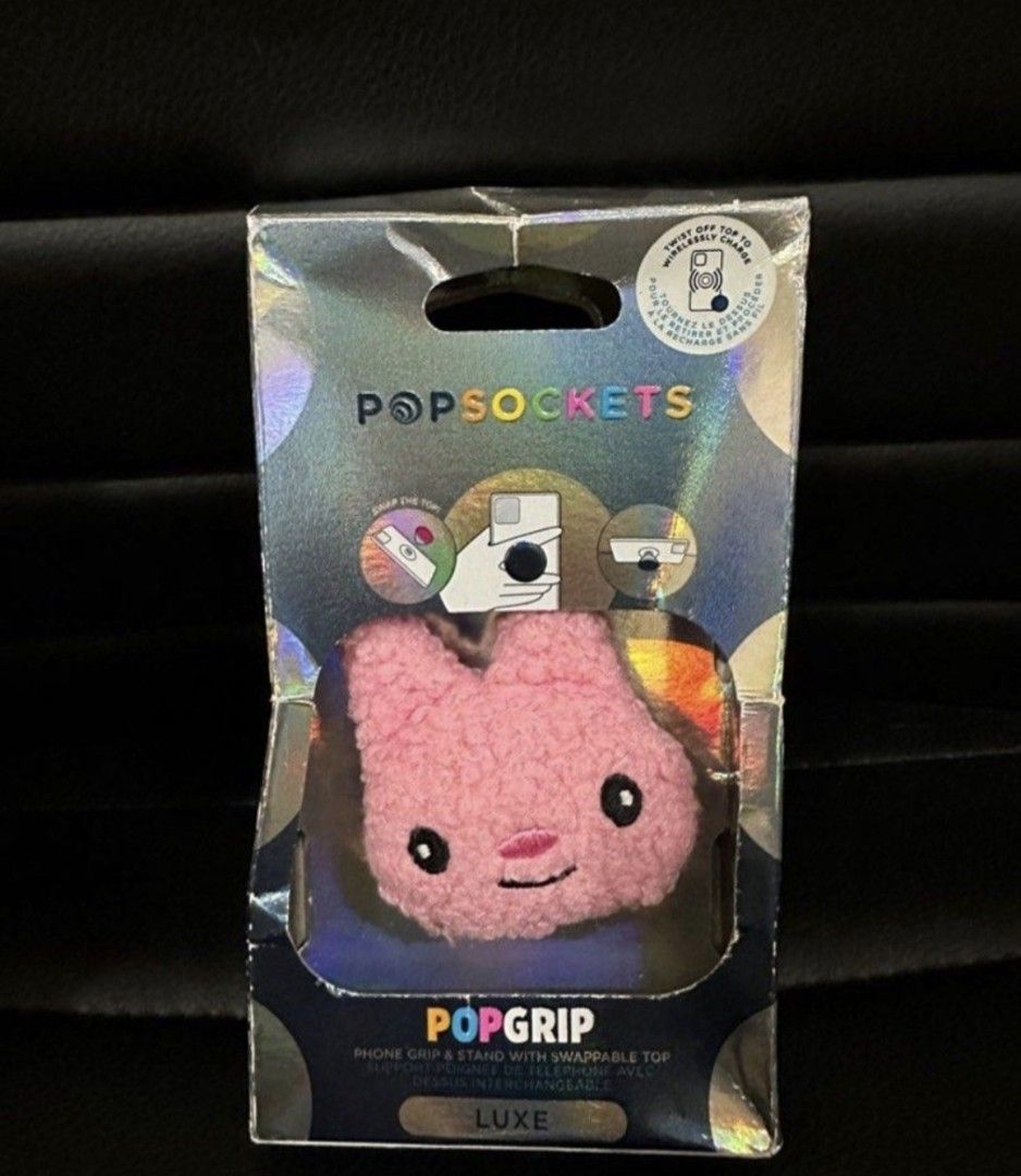 Popsockets bunny popgrip luxe (Category: Other Mobile & Gadget Accessories) located in Pasay City. Submitted by biancabee25 (Listing ID 1467460453, Image 1). Description: original price 1,799 selling below srp box slightly dented popsocket in good condition, sticker unused.