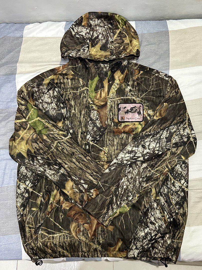 Port Authority | Camouflage Hooded Jacket (Category: Coats, Jackets and Outerwear) located in Balanga. Submitted by thrifted.btn (Listing ID 1467402968, Image 3). Description: [L] Port Authority Camo Hooded Jacket Brand: Port Authority Size: Large (L) Design: Heavyweight RealTree style camouflage with custom “Sag River Camp” chest patch.
