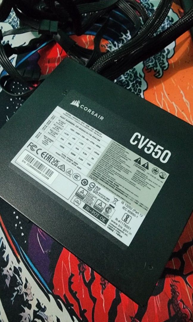 POWER SUPPLY BRANDED CORSAIR CV550 (Category: Computer Parts) located in Manila. Submitted by dapitan_ust (Listing ID 1467498918, Image 1). Description: POWER SUPPLY BRANDED CORSAIR CV550 -Sobrang kinis po -Halos hindi po nagagamit -Including power cable -Working as is -no box na po -Thank you po! ☺️ -Manila Area near Dangwa/UST.