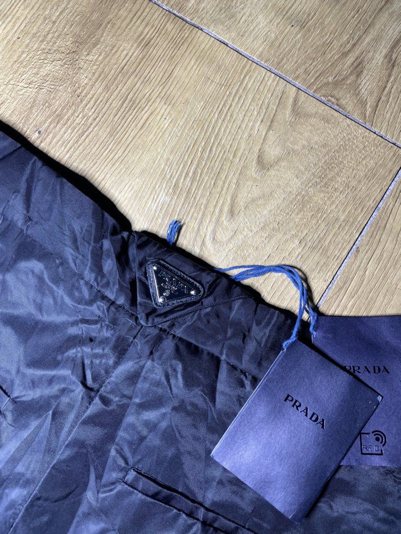 Prada Re nylon short (Category: Shorts) located in Tacloban City. Submitted by susthriftshop (Listing ID 1467580828, Image 2). Description: Prada renylon short Brandnew with hangtag No flaws Dimes 30 by 18 .