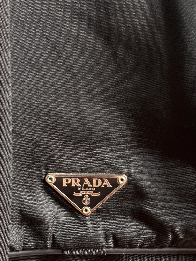 Prada Tessuto Backpack (Category: Backpacks) located in Manila. Submitted by earlylifecrisis3 (Listing ID 1467481048, Image 3). Description: Condition 9/10 Measure it by inch Width: 12.5 Length: 9.5 Depth: 3.5 Handle:14.5 •Refund / Returns not allowed allowed •Please do check the dimensions size on labels sometimes are not accurate on the sizing •Ask me before purchasing.