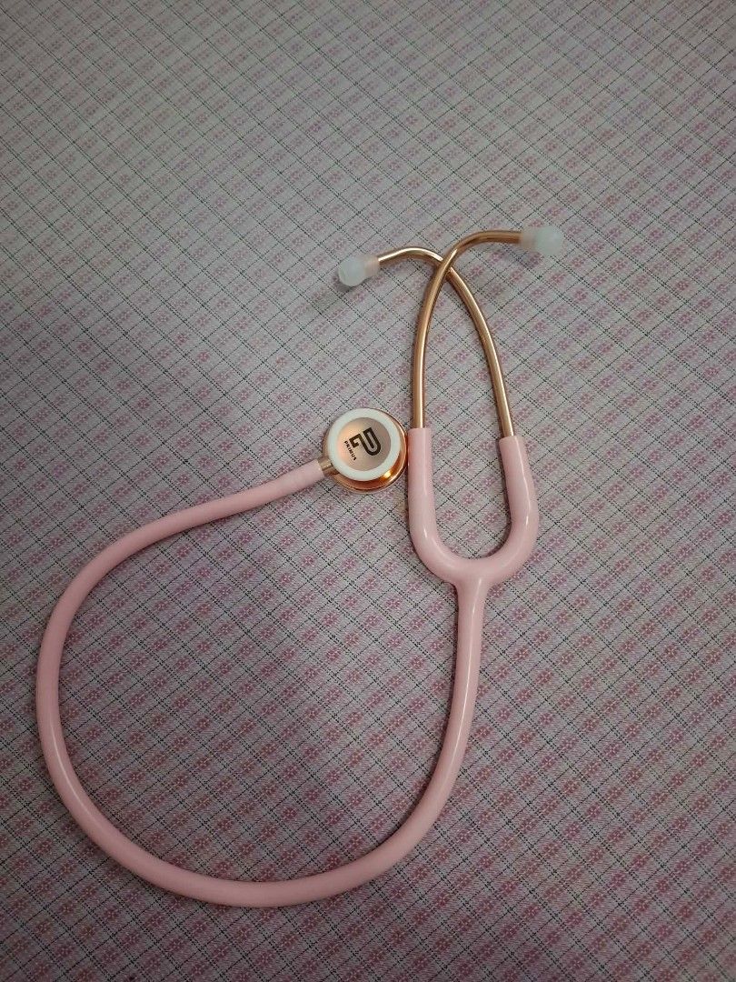 Primus 3 Rose Gold and Pink Stethoscope (Category: Medical Supplies & Tools) located in Manila. Submitted by maexyea (Listing ID 1467571409, Image 1). Description: - Model: Pink Primus stethoscope with stunning rose gold metal parts - Included: Soft eartips for all-day comfort during long shifts - Condition: Clean tubing and shiny chestpiece, well-maintained - Ideal For: Nurses, doctors, medical students, and healthcare professionals - Usage: Per