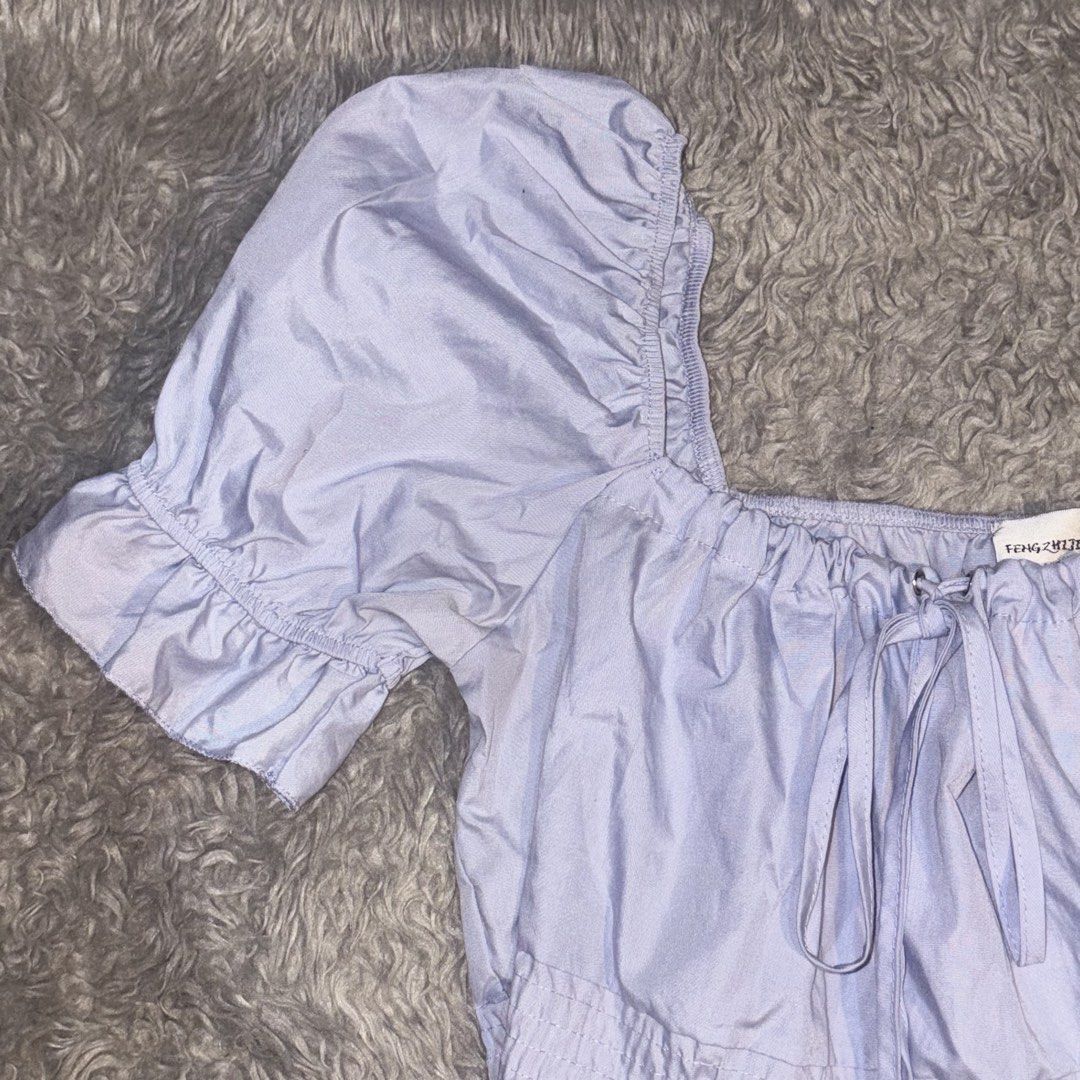 Puff sleeves (Category: Blouses) located in Mandaluyong City. Submitted by cinnamonstreet.ph (Listing ID 1467399749, Image 2). Description: Best fit m to l Please check photos for reference Note: No when worn, too big for me Location: Mandaluyong MOP: Maya Delivery: Grab or Lalamove #Bershka #Zara #Mango #HM #Pullandbear.