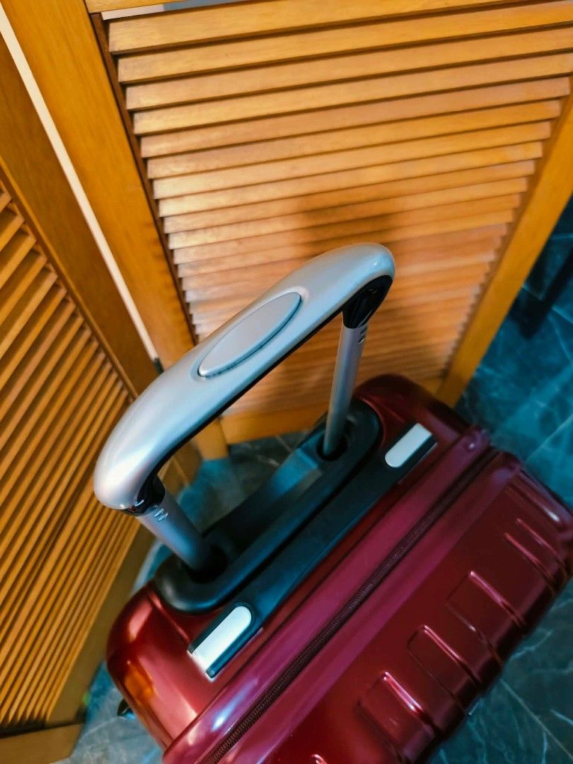 🧳PUJOLS BRAND BY ACE (Category: Luggage) located in Manila. Submitted by chocoman0235367 (Listing ID 1467518756, Image 3). Description: 📍PUJOLS BRAND BY ACE JAPAN ORIGINAL📍 ⚡⚡SALE⚡⚡ Imported from japan CABIN,SMALL,HAND CARRY SIZE ✨Polycarbonate hardcase ✨Top and side Carrier Handle ✨Telescopic Push Handle ✨Security Key lock tsa approved ✨Smooth and Silent 360Rotation wheels ✨Wide space Suitcase With Support Strap and Pocket ✨ Lightweight NO IS