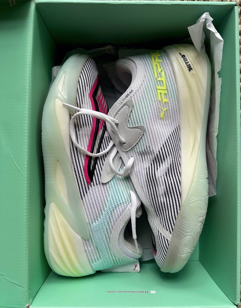 Puma All-Pro Nitro 2 FS/FT (Category: Sneakers) located in Makati City. Submitted by jerbinator11 (Listing ID 1467457227, Image 1). Description: Size 11 US Brand new, fitted only With receipt from Puma Store RFS: wrong size SRP: 7,900.00 selling only for 3,700.00 For trade: Adidas Basketball Shoes 10.5US Meetup or Pickup. Makati located.