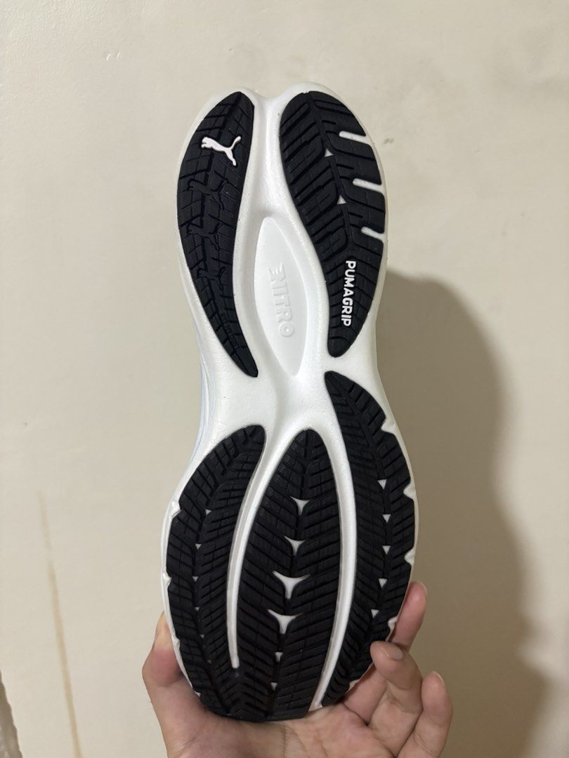 Puma Velocity Nitro 4 Ekiden Running Shoes (Category: Sneakers) located in San Fernando. Submitted by migyspreloved_ (Listing ID 1467461049, Image 3). Description: - Brand: Puma - Model: Velocity Nitro 3 (Ekiden Colorway) - Color: White, orange, and vibrant blue gradient - Condition: Brand new - Cushioning: Nitro foam midsole for ultimate comfort - Outsole: Pumagrip rubber for superior traction - Packaging: Complete with original Puma shoe box Is