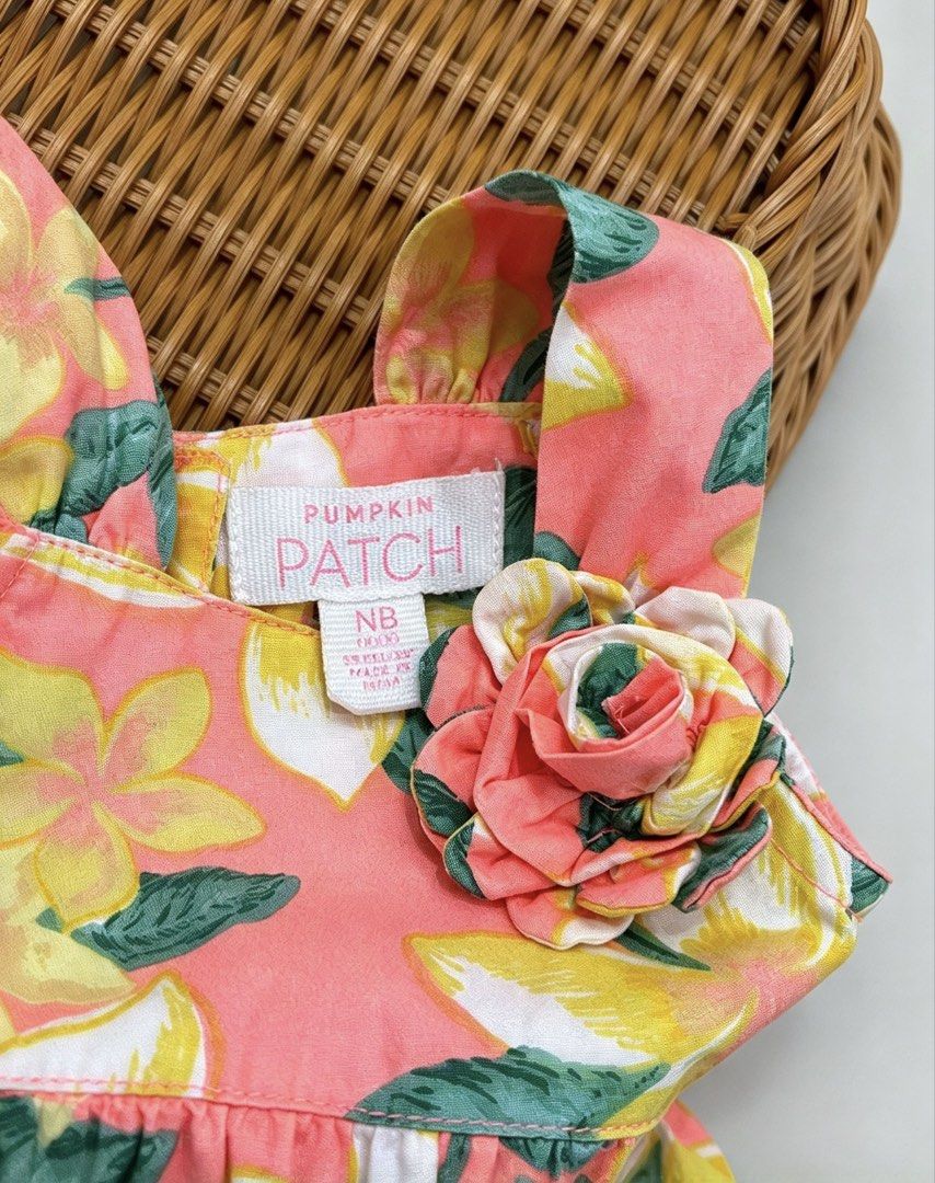Pumpkin Patch baby soft denim romper (Category: Babies & Kids Fashion) located in Quezon City. Submitted by zippy123 (Listing ID 1467510668, Image 3). Description: Pumpkin Patch 🌺✨ soft denim fabric newborn on tag best fit upto 3m Likenew condition.
