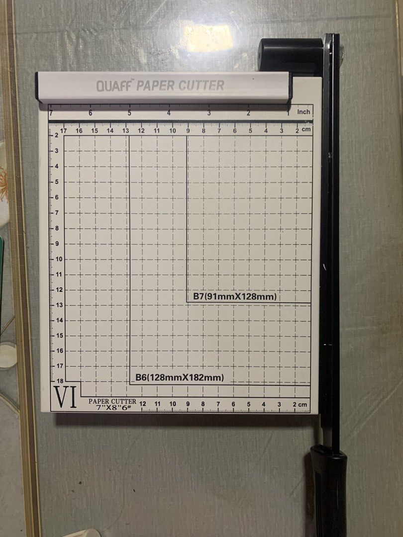 Quaff Paper Cutter Guillotine (Category: Craft Supplies & Tools) located in Tarlac. Submitted by haku8482 (Listing ID 1467536362, Image 2). Description: Brand: Quaff rfs: not suitable for what i need, tried it only once (bought it last week (oct 3)) mop: gcash or bank transfer shipping: seller will shoulder the sf.