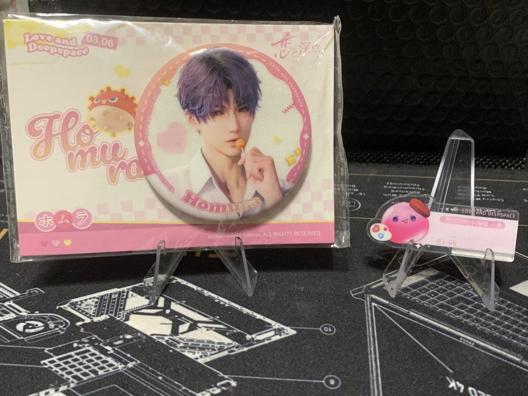 Rafael set love and deepspace (Category: Character Goods) located in Legazpi City. Submitted by clownfig (Listing ID 1467429076, Image 1). Description: Both items are new and has never been used .