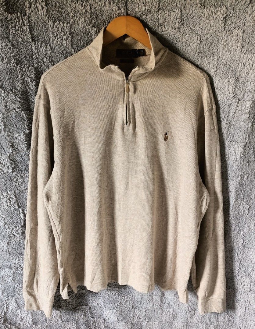 Ralph lauren half zip (Category: Coats, Jackets and Outerwear) located in Asingan. Submitted by arnelpalaris8 (Listing ID 1467529856, Image 1). Description: Ralph Lauren quarter zip Size Large 24.5 Width 27 Length Verygood to excellent PM ME.