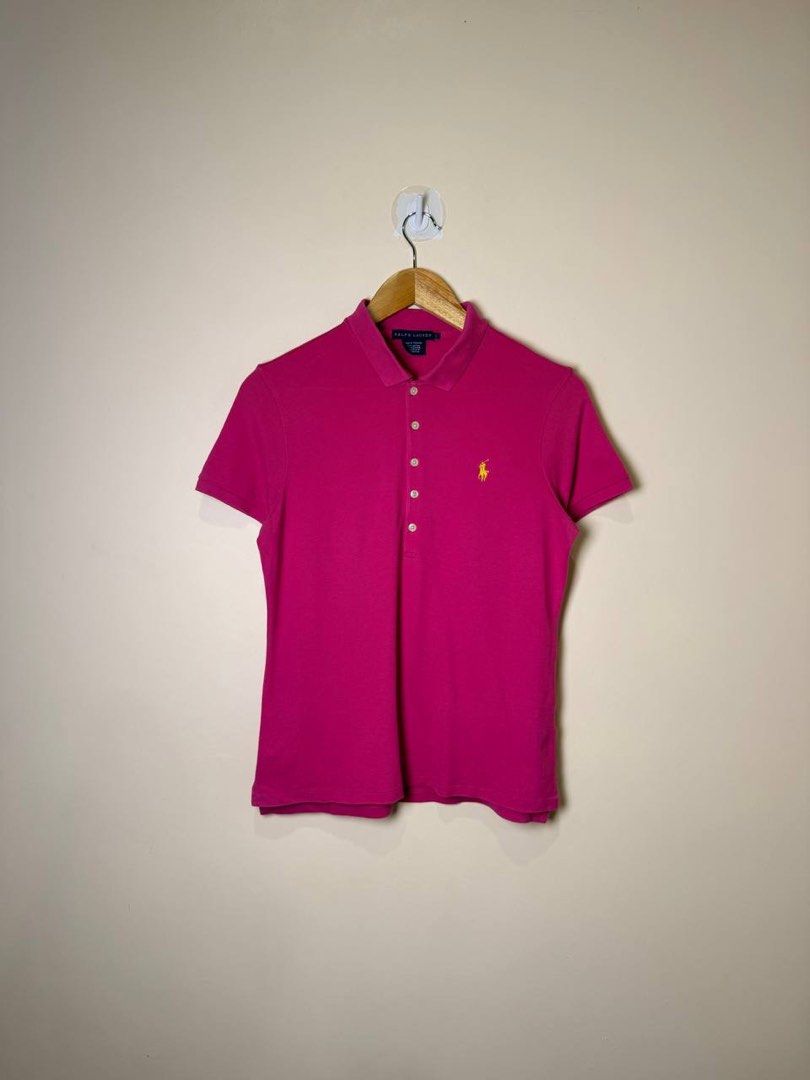 RALPH LAUREN PINK WOMENS (Category: Shirts) located in Tacloban City. Submitted by coachfinds (Listing ID 1467388257, Image 1). Description: RALPH LAUREN PINK WOMENS LARGE W 16 x L 24.5 COLOR RATE: 9/10 CONDITION: 9/10 MINE: 649.