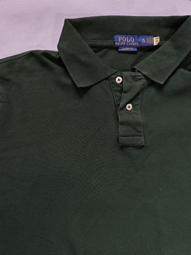 Ralph Lauren polo (Category: Tshirts & Polo Shirts ) located in Cabuyao City. Submitted by grand_vault (Listing ID 1467419317, Image 2). Description: Size: L Width: 22.5 Length: 27 Condition: 10/10 Color rate: 10/10 Issue: none.