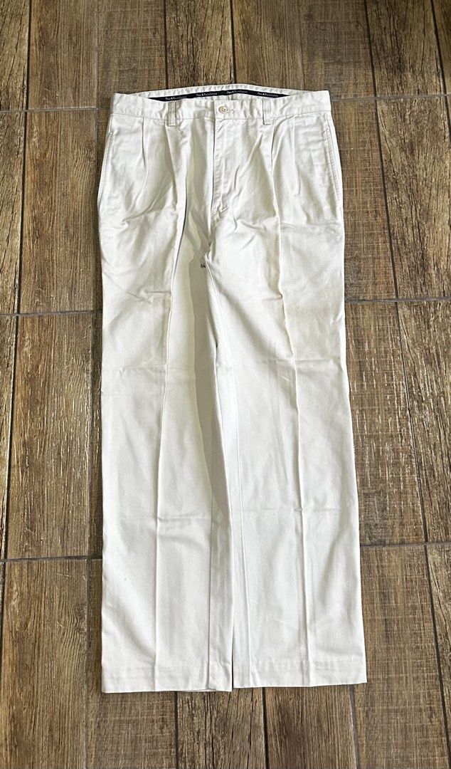 RALPH LAUREN WHITE PANTS (Category: Chinos) located in Manila. Submitted by urban.vintage (Listing ID 1467556266, Image 2). Description: ISSUE: NONE (NEED WASH) MOP :GCASH (NO COD) SHIP VIA: LALAMOVE & J&T LOCATION: PASIG CITY LENGTH: 40 HEM : 8 WIDTH : 32.