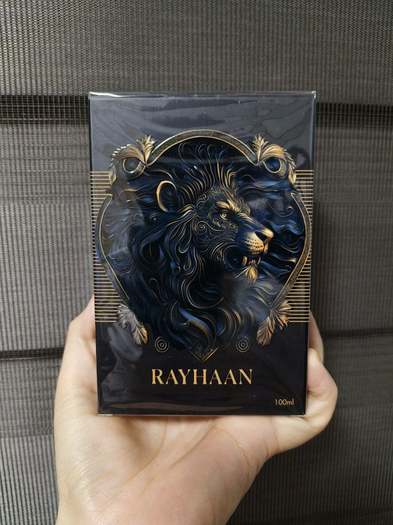Rayhaan Lion 100ml SEALED BNIB (Category: Fragrance & Deodorants) located in Marikina City. Submitted by ongyyy (Listing ID 1467512924, Image 1). Description: Rayhaan Lion 100ml Sealed/BNIB 100% Legit ₱1200 only Unli check no problem 😊 Marikina area Pick up personally or via rider 👍.