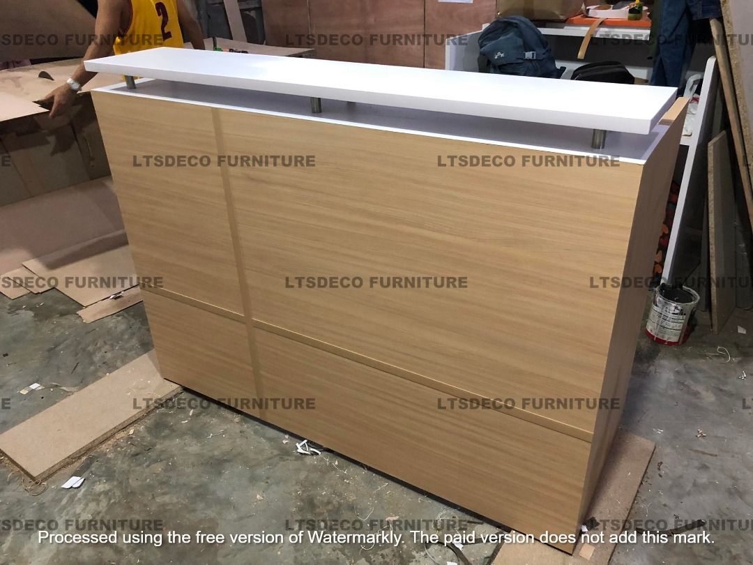 RECEPTION TABLE OFFICE FURNITURE OFFICE PARTITION (Category: Office Furniture & Fixtures) located in Quezon City. Submitted by marian_b1aa1e215 (Listing ID 1467384759, Image 3). Description: " PRICE MAY VARY DEPENDING ON SIZE, MATERIAL, AND CUSTOMIZATION. " --PRICE IS POSTING PURPOSES ONLY!! ✅ INQUIRE NOW! Hi! Are you looking for MODULAR WORKSTATION OFFICE PARTITION, ACCORDION WALL AND DOOR PARTITION, TOILET/URINAL PARTITION and OFFICE FURNITURE 