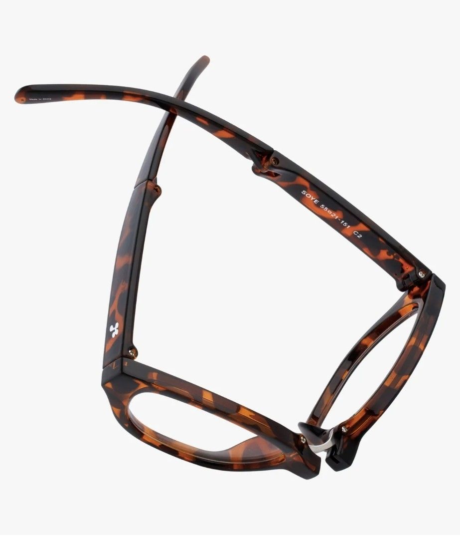 RECLOW SOYE Blue light blocking Folding Glasses (Category: Sunglasses & Eyewear) located in Malabon City. Submitted by hersheyboo2 (Listing ID 1467385312, Image 2). Description: - Brand/Model: RECLOW SOYE (SOYE 55-21-151 C2) - Frame Style: Classic cat-eye in rich brown and black tortoise shell pattern - Feature: Handy folding design that packs down small for easy storage in pockets or bags - Lenses: Clear lenses, ready for your own prescription o