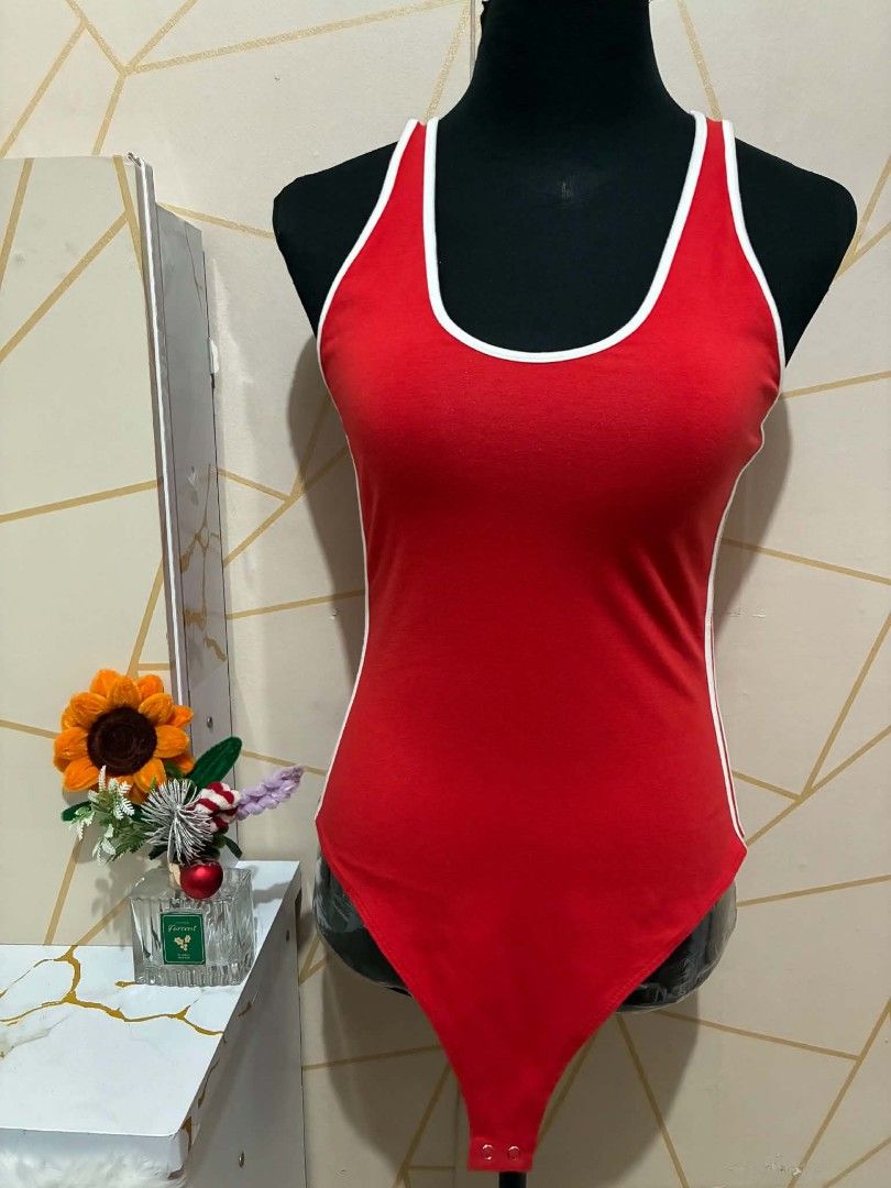 Red Bodysuit - Medium (Category: Others Tops) located in Manila. Submitted by jollyann_b1990 (Listing ID 1467440850, Image 1). Description: .